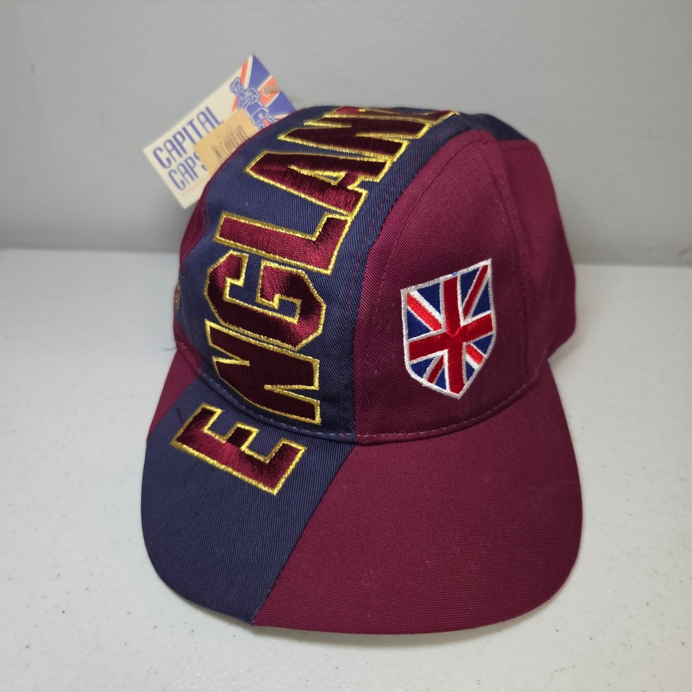 England Embroidered Hat Snapback United Kingdom Capital Caps Maroon Navy Blue